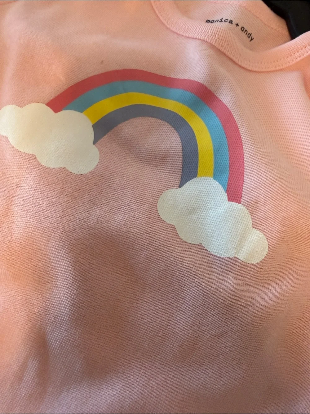 NWT Monica + Andy Organic The First Moves PINK RAINBOWS set (Set 9-12 months)